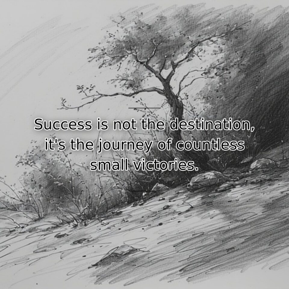 This quote reminds us that achievement isn't merely about reaching a final… quote