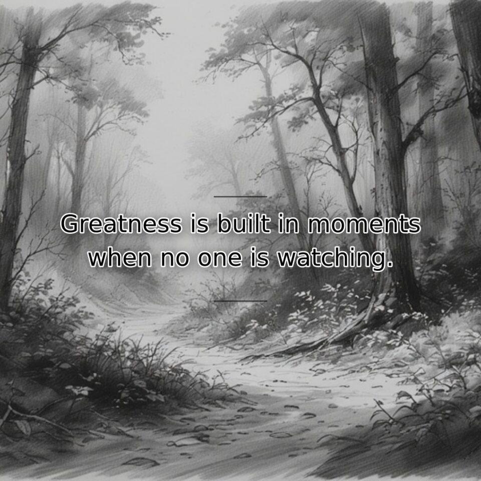 True excellence develops through consistent effort in private, unsexy moments of discipline… quote