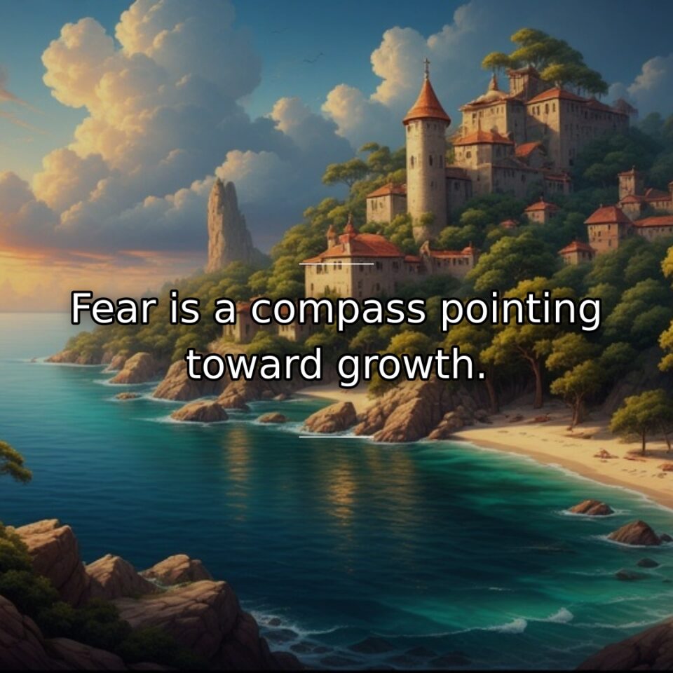 Fear is a compass pointing toward growth.