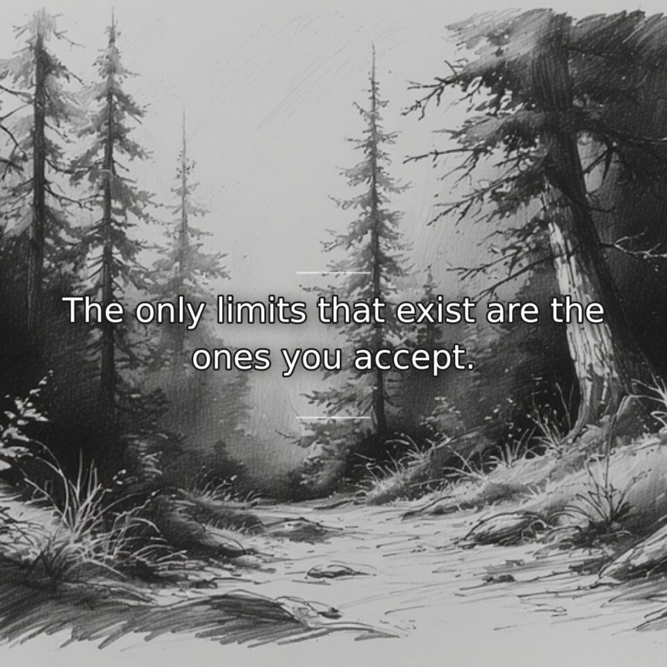 Boundaries and restrictions are often mental constructs rather than objective reality. This… quote