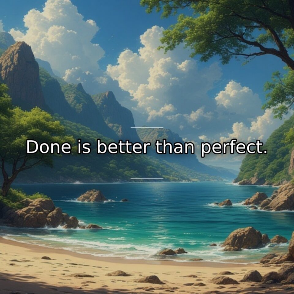 Perfectionism is fear wearing a fancy suit. It keeps masterpieces in drawers… quote