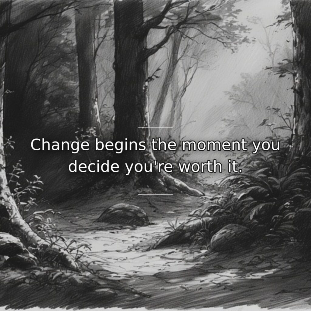 Transformation requires first believing in our inherent value and worthiness. This quote… quote