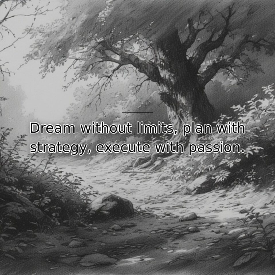 Successful achievement requires balancing three essential elements: unlimited vision, practical planning, and… quote
