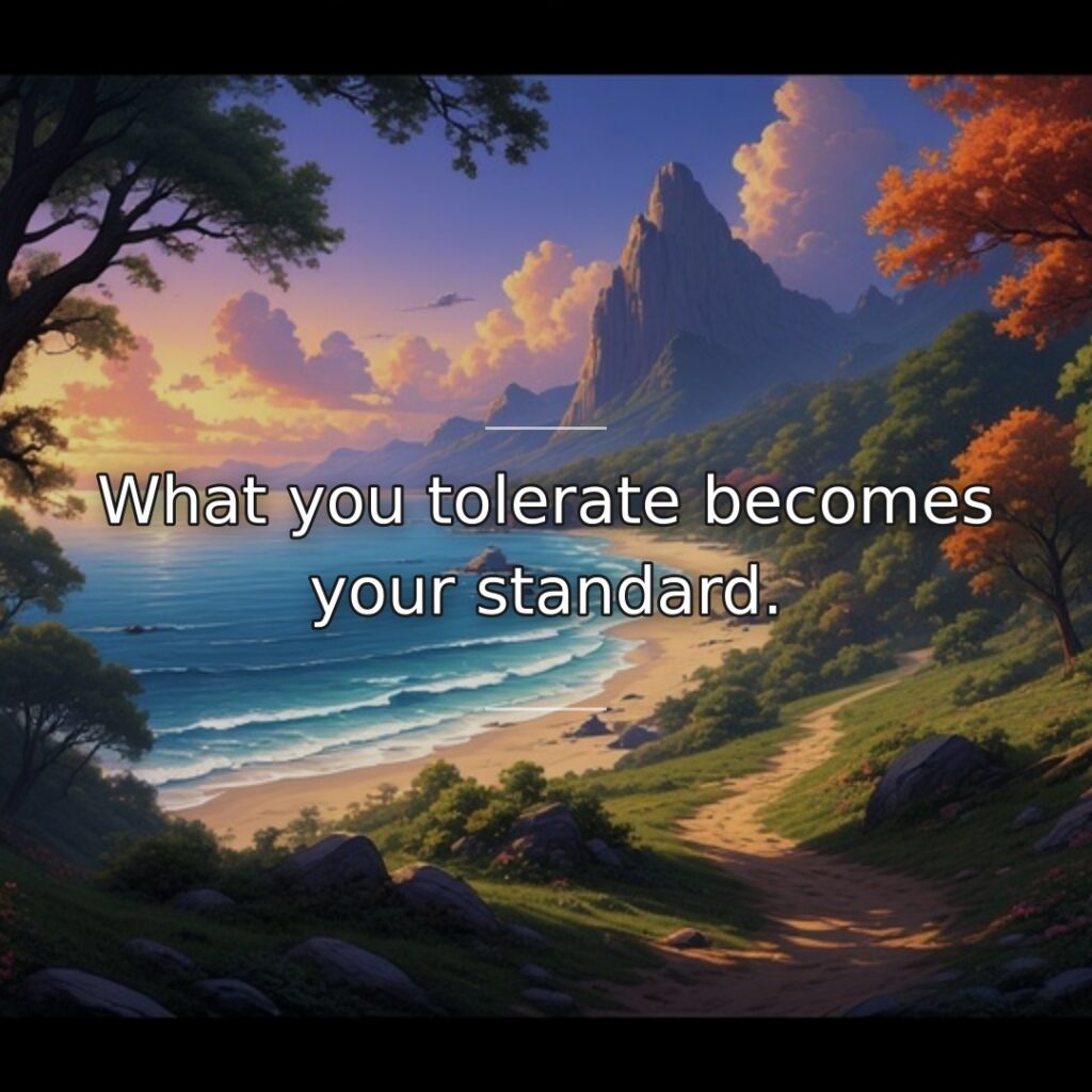 Boundaries teach people how to treat you. If you accept disrespect, mediocrity,… quote