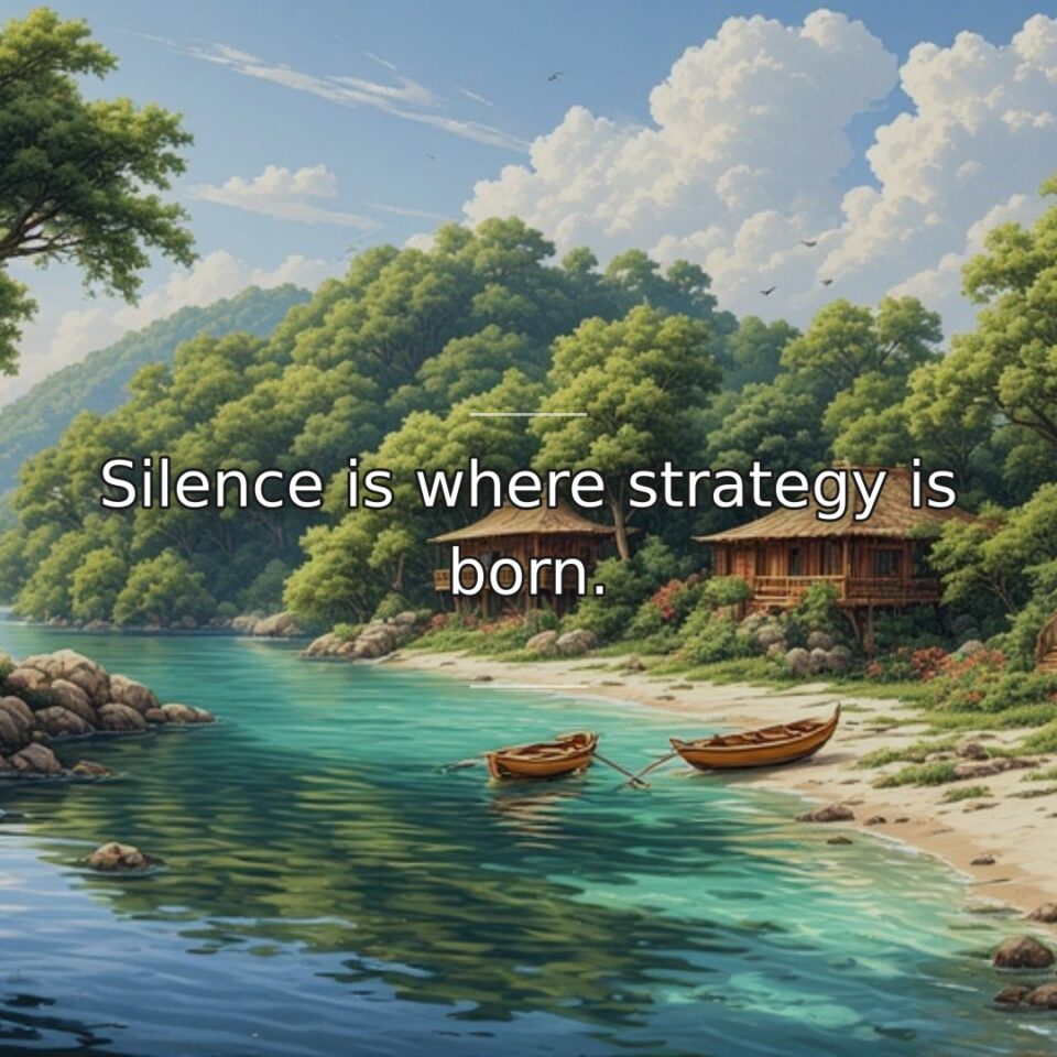 Noise drowns ideas; quiet amplifies them. Turn off the podcasts, the feeds,… quote