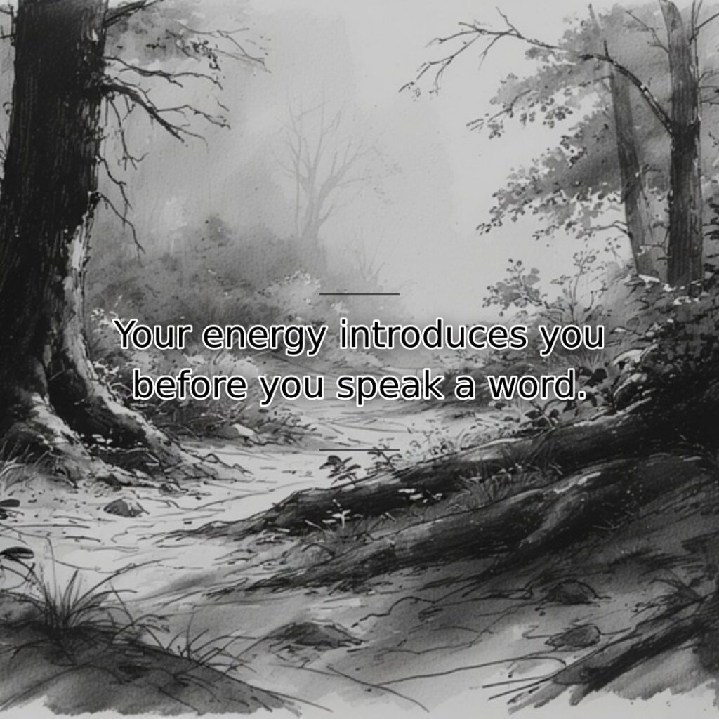 The vibration and presence we carry communicates volumes about our state of… quote