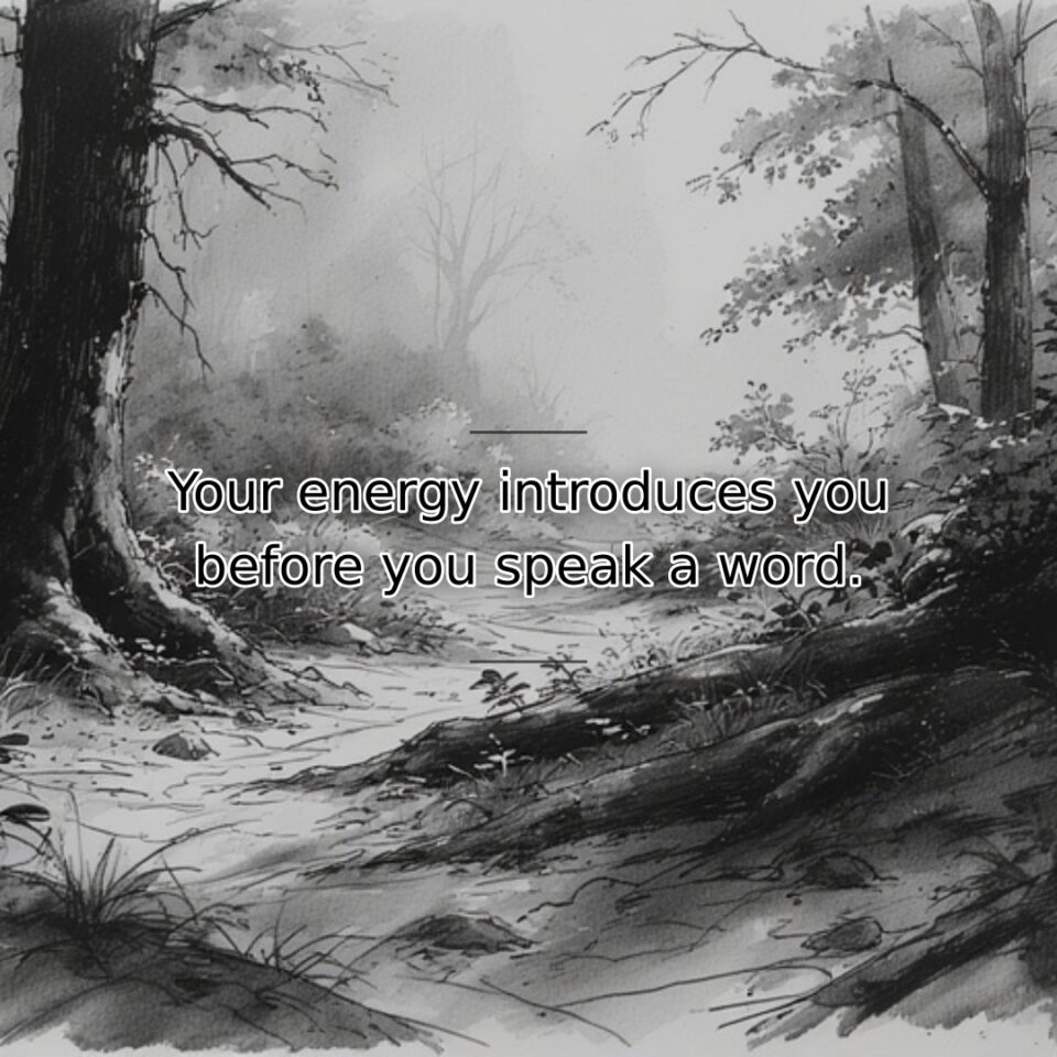 The vibration and presence we carry communicates volumes about our state of… quote