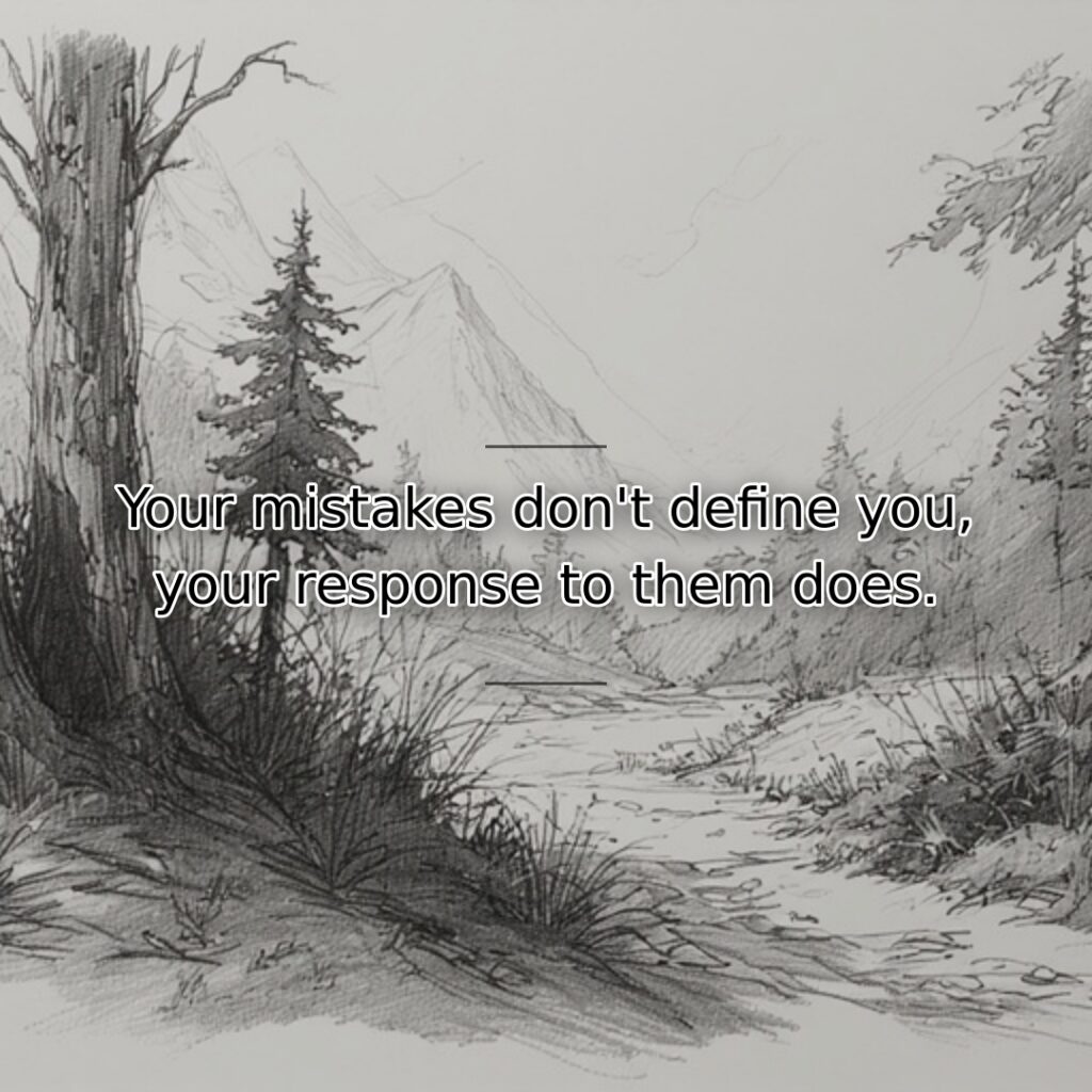 Errors are inevitable, but how we handle them reveals character and determines… quote
