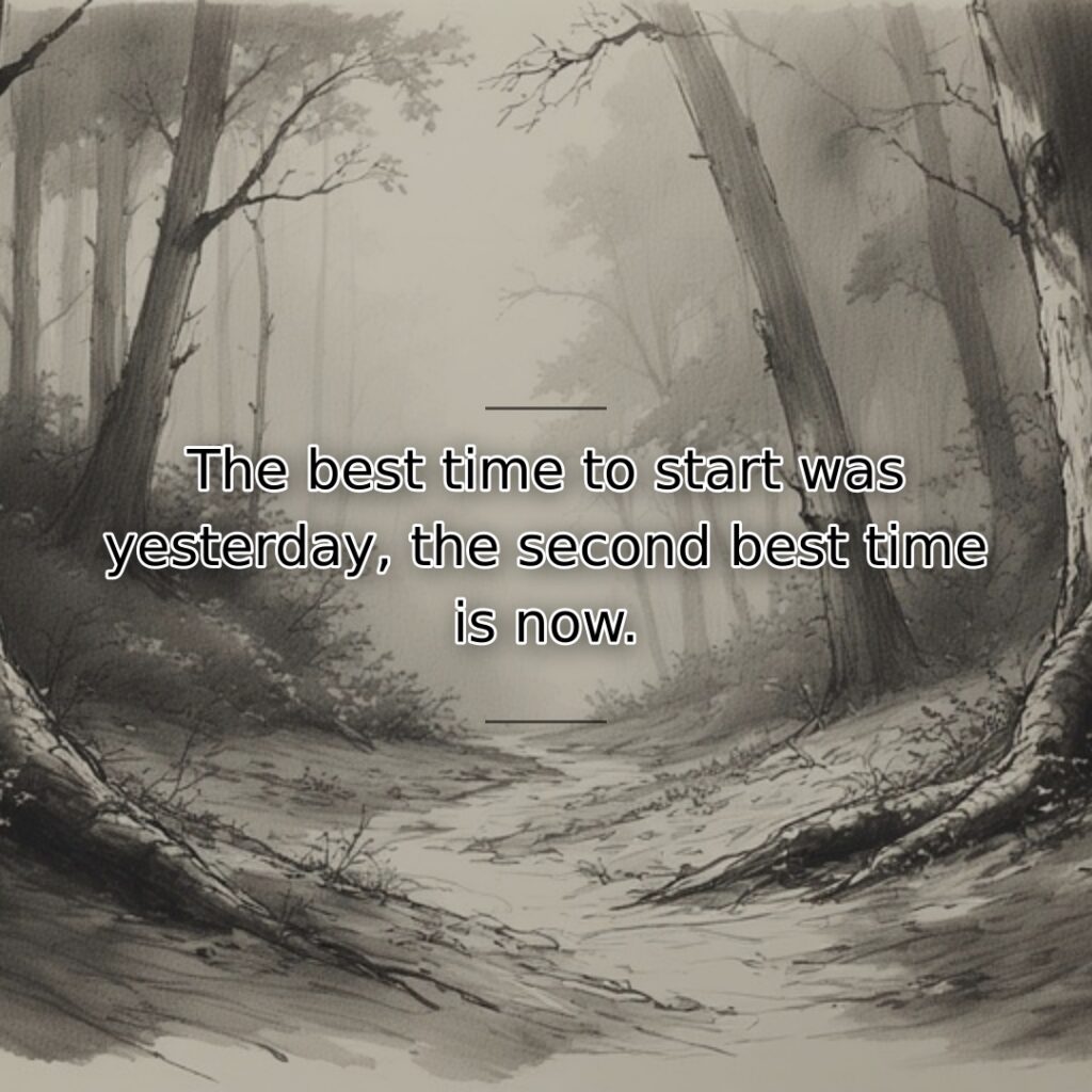 This wisdom reminds us that while earlier action would have been ideal,… quote