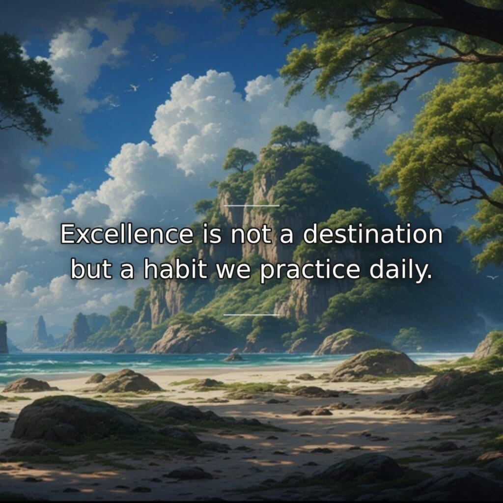 True excellence doesn't come from occasional bursts of brilliance or singular achievements,… quote