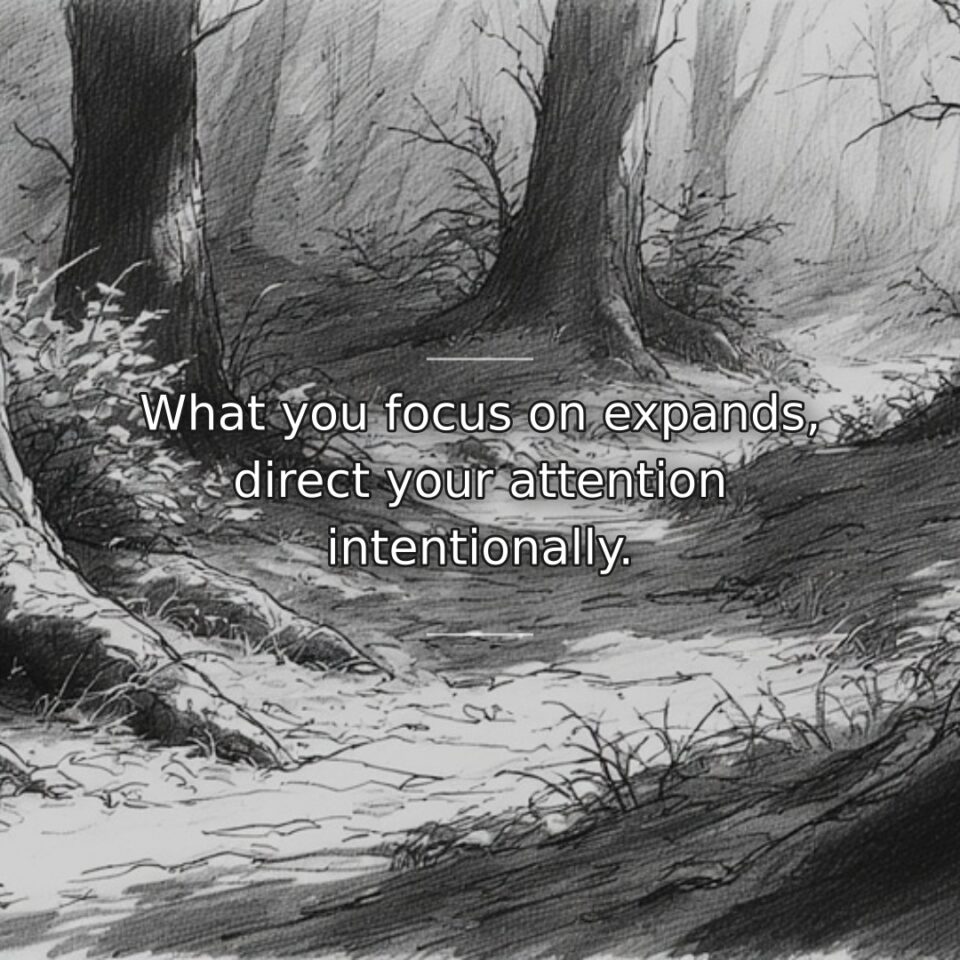 Our mental energy and focus amplify whatever receives them. This quote reveals… quote