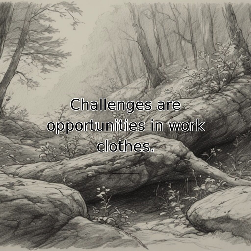 Difficulties disguise potential benefits and growth behind their uncomfortable exterior. This quote… quote