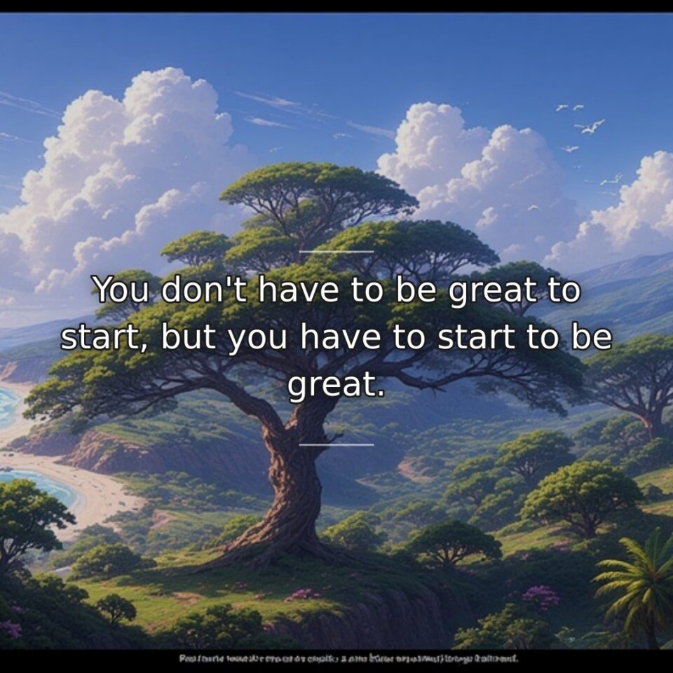 This quote addresses the perfectionism and fear that prevent many people from… quote