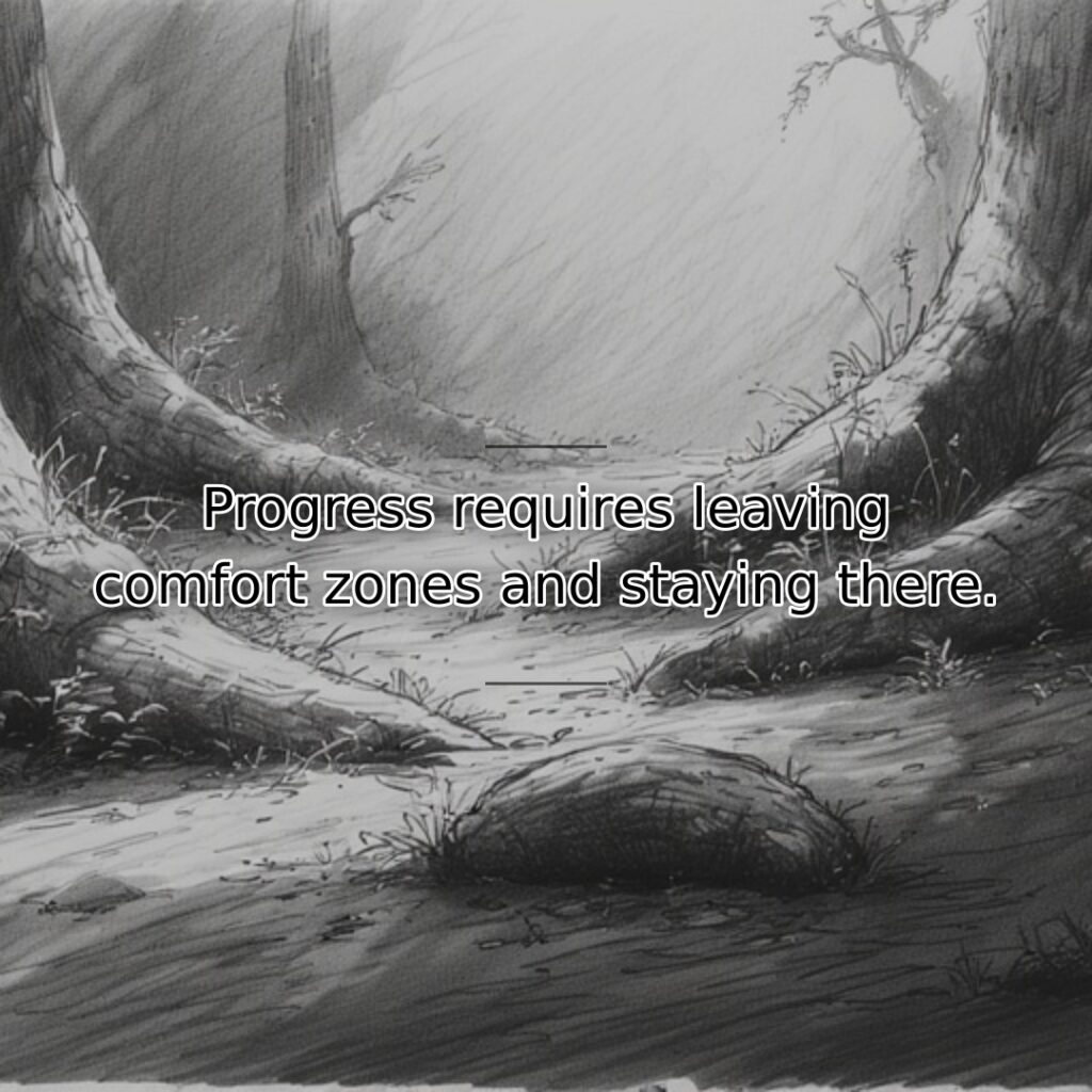 Growth isn't a brief excursion into discomfort but sustained residence in challenging… quote