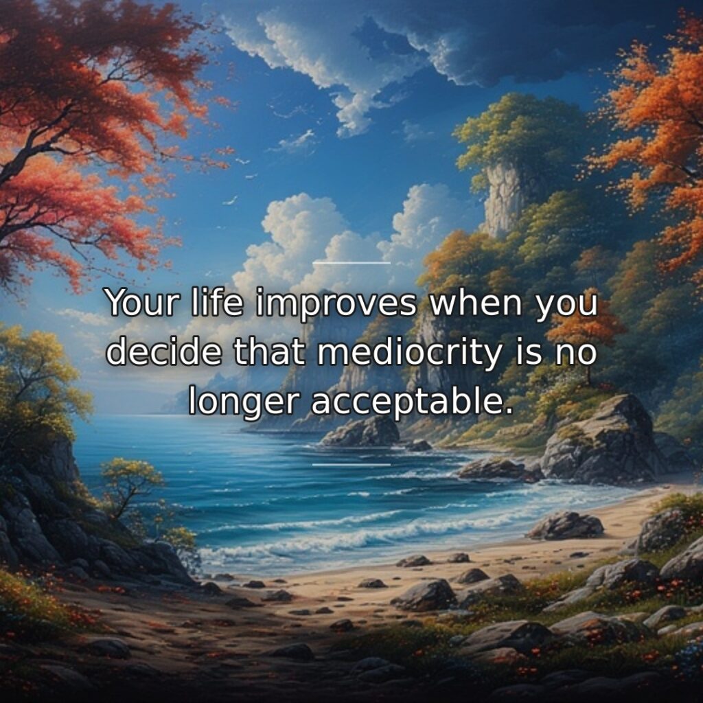 Transformation begins with a fundamental decision to reject settling for less than… quote