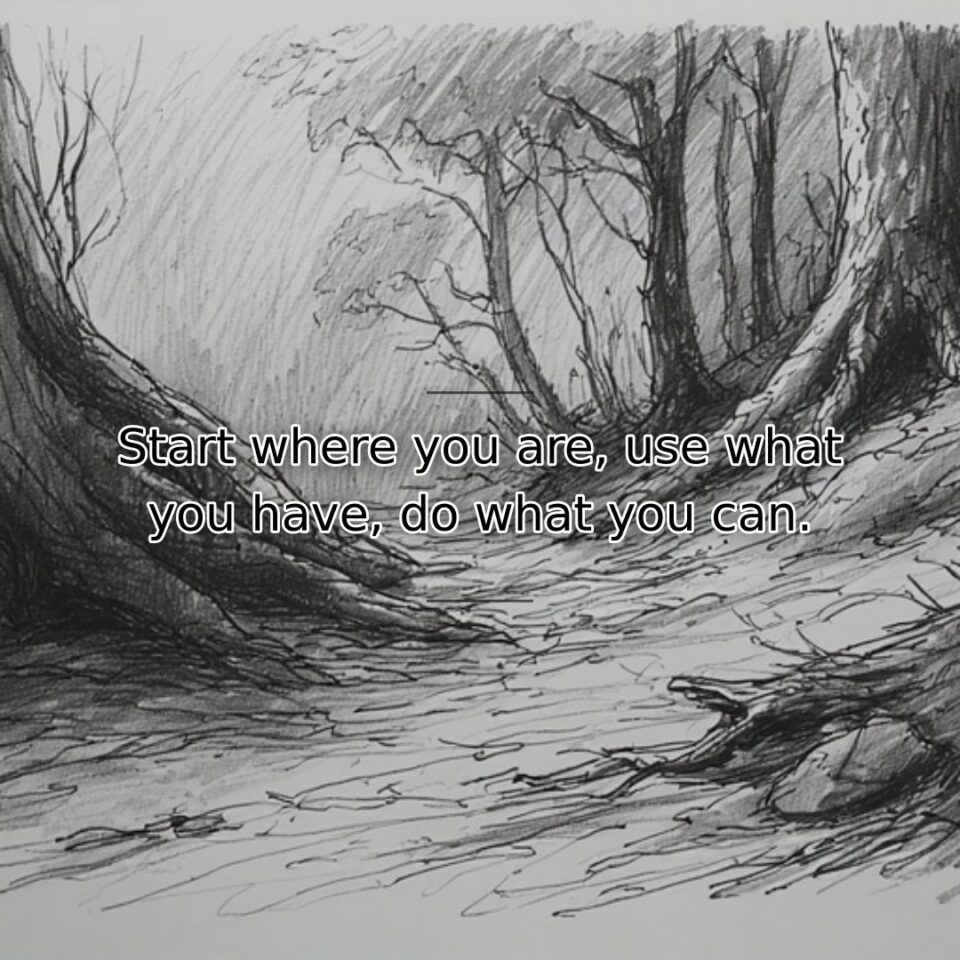 Waiting for perfect conditions guarantees inaction. This quote advocates beginning immediately with… quote