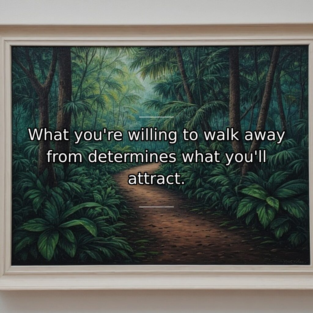 This quote addresses the importance of boundaries and standards in determining what… quote