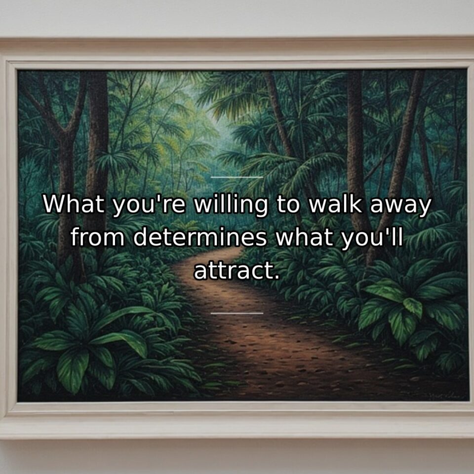 This quote addresses the importance of boundaries and standards in determining what… quote