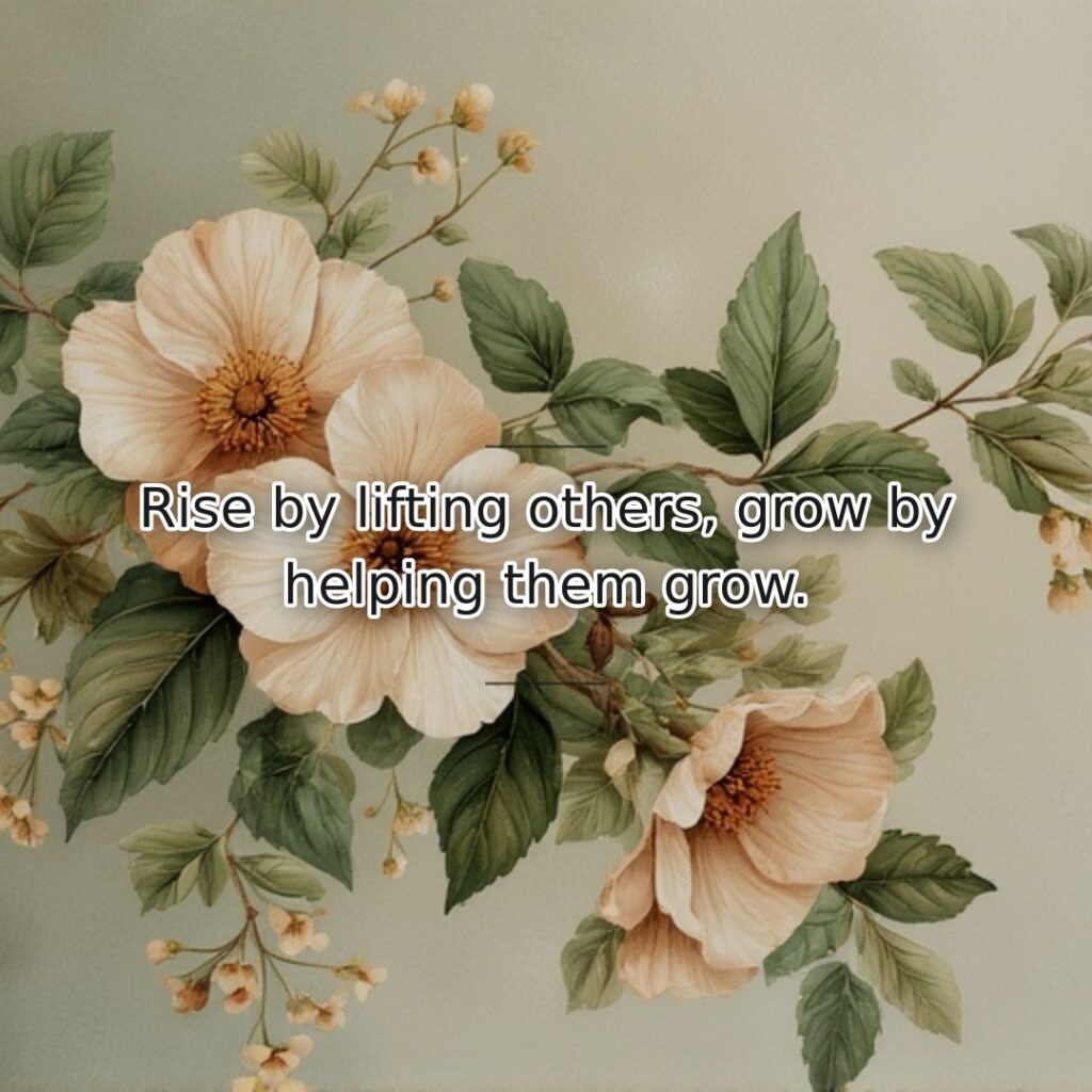 Personal elevation accelerates when we contribute to others' success. This quote reveals… quote