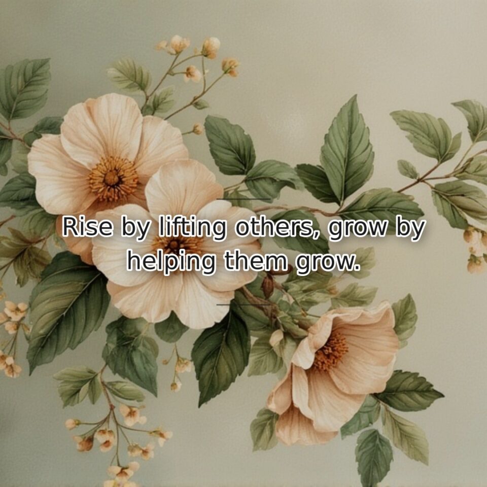 Personal elevation accelerates when we contribute to others' success. This quote reveals… quote