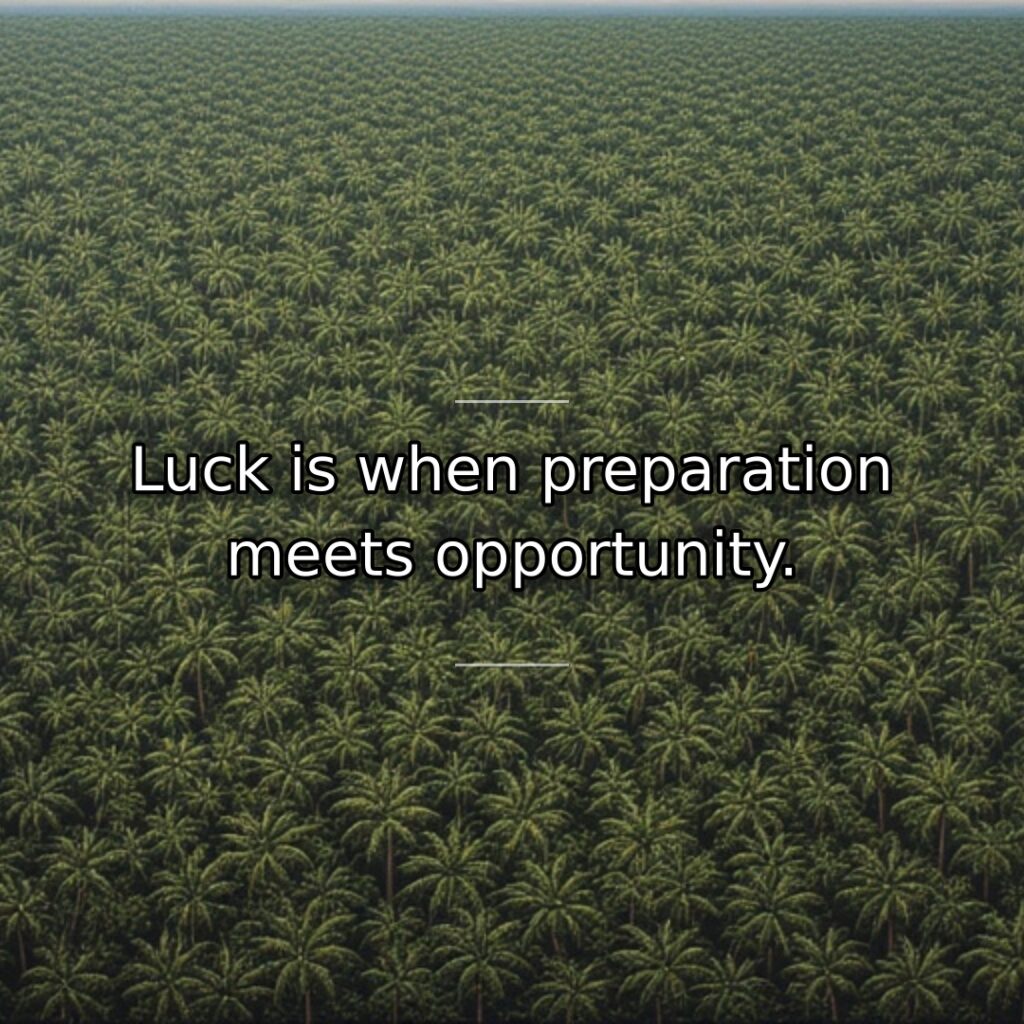 People call outcomes lucky when they do not see the preparation behind… quote
