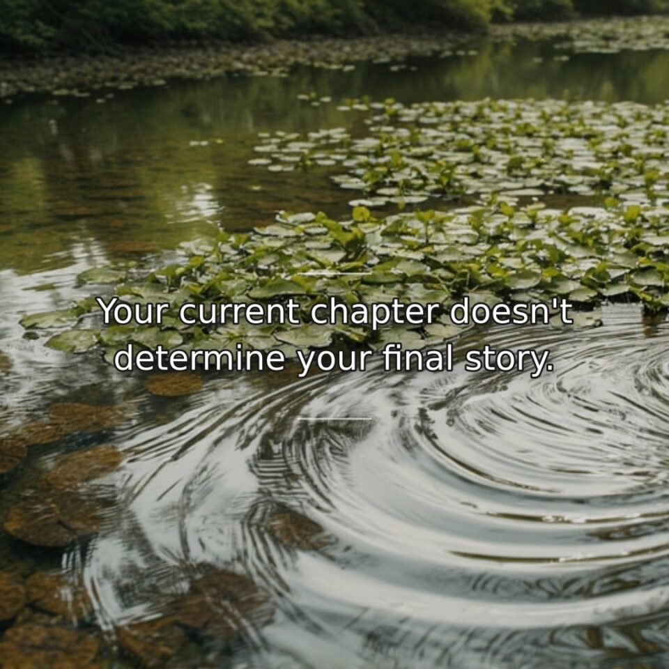 Present circumstances represent a single phase, not the complete narrative. This quote… quote