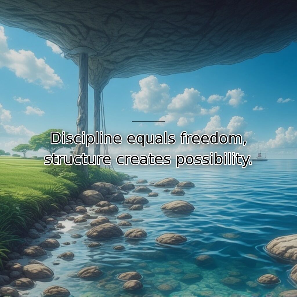 Contrary to perception, rules and routine actually enable rather than restrict. This… quote