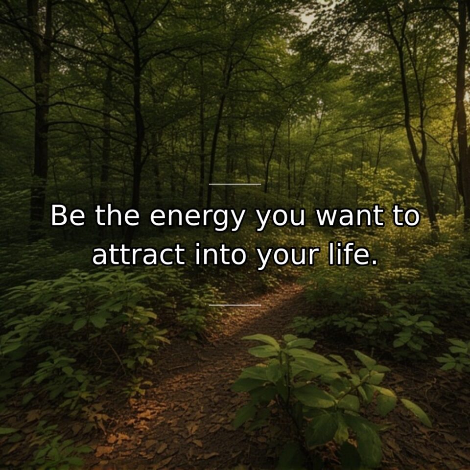 Embodying desired qualities naturally draws similar energy toward us. This quote applies… quote