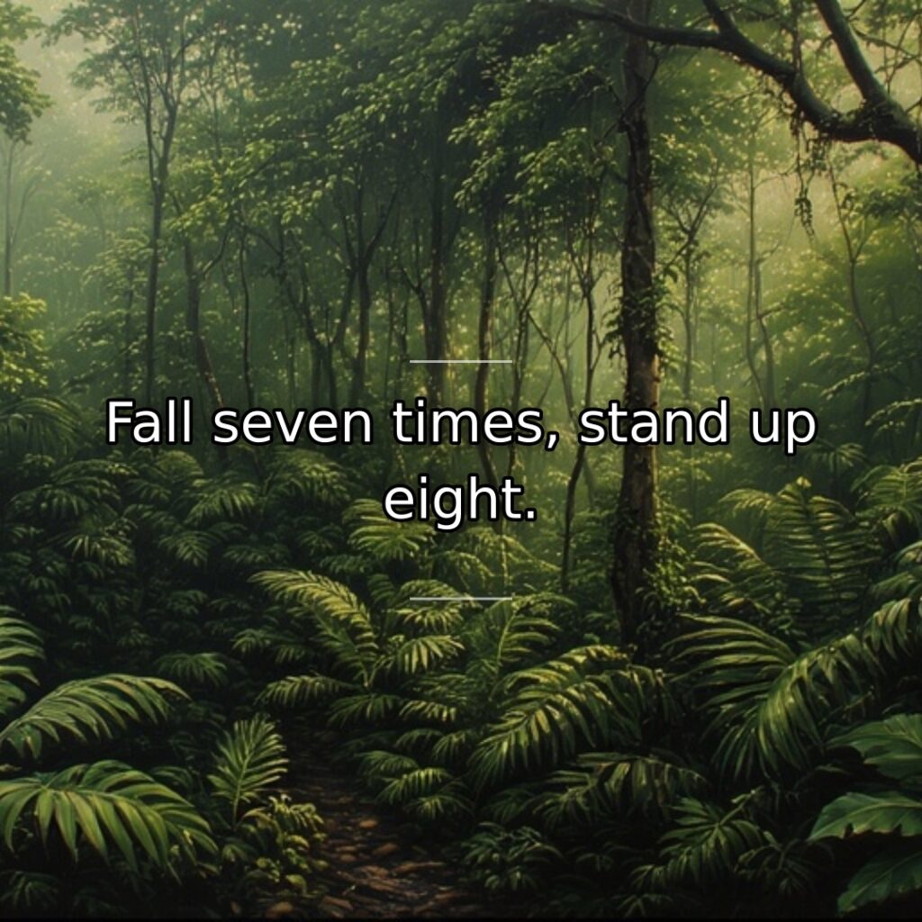 This ancient proverb captures the essence of resilience and persistence. Life will… quote