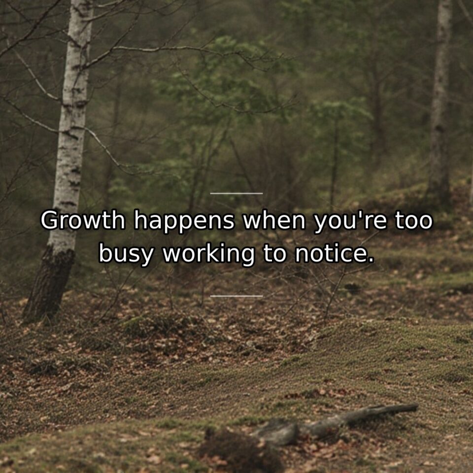 Transformation often occurs gradually through consistent action rather than dramatic moments. This… quote