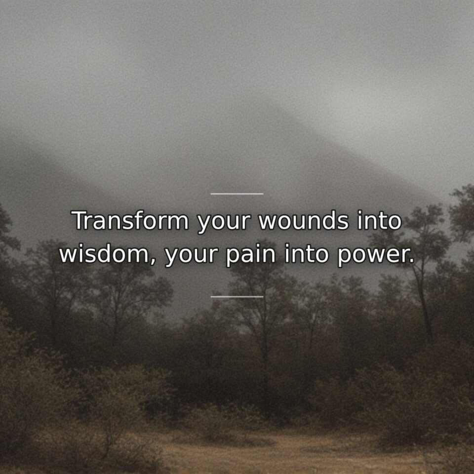 Suffering contains potential for profound growth when processed intentionally. This quote encourages&hellip; quote