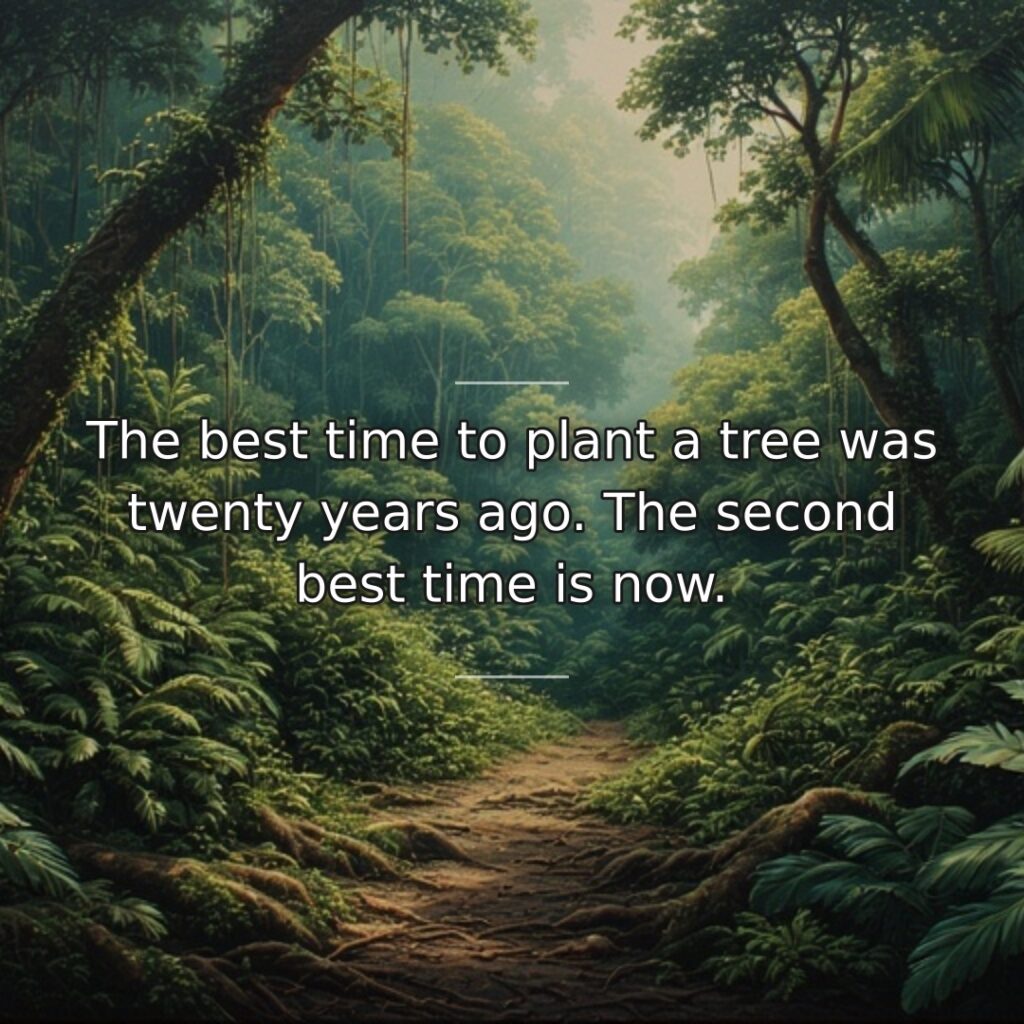 This proverb addresses regret about not starting earlier while simultaneously offering encouragement… quote