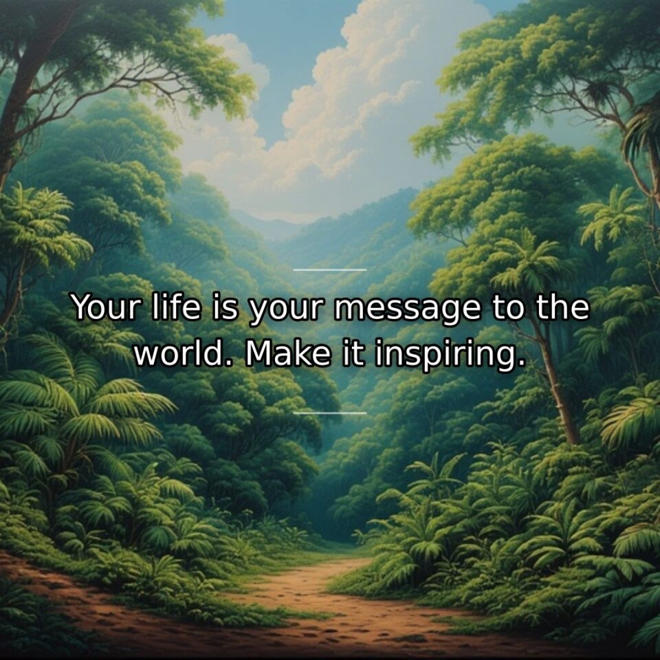 This quote reminds us that we communicate through our actions and choices… quote