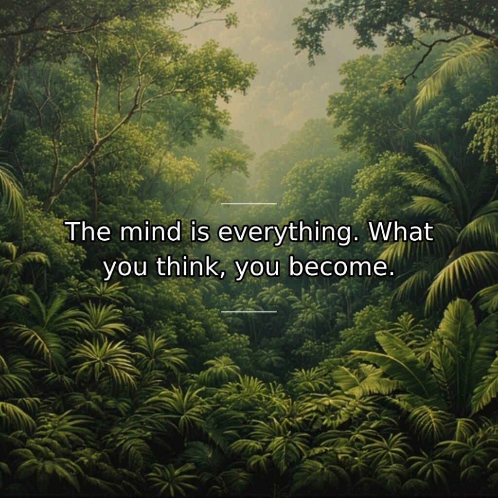 Our thoughts shape our reality more than any external circumstance. This quote… quote