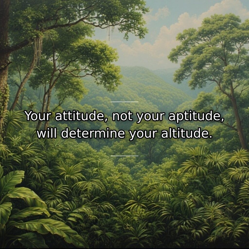 Talent matters, but attitude matters more. Natural ability without positive attitude yields… quote