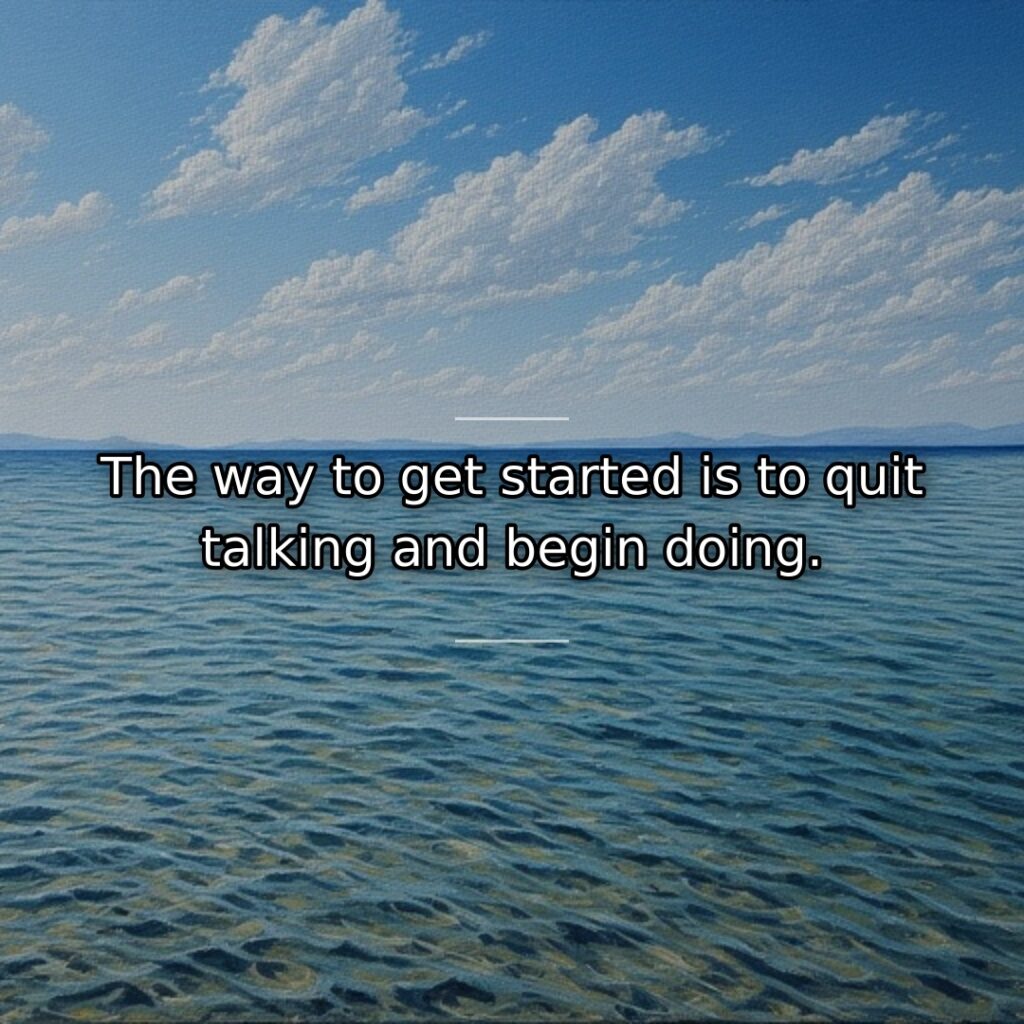 Excessive talking, planning, and discussing often substitute for action without producing real… quote