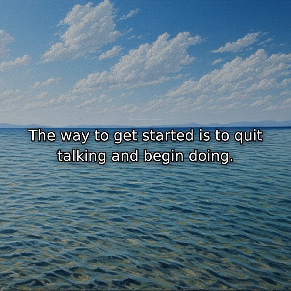 Excessive talking, planning, and discussing often substitute for action without producing real… quote