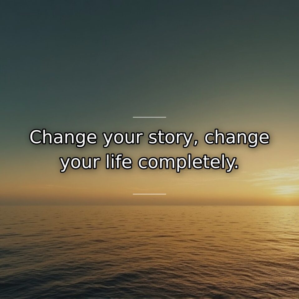 The narrative we believe about ourselves directly creates our lived experience. This… quote