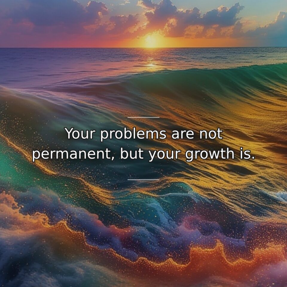 Difficulties eventually resolve while development gained from them lasts forever. This quote… quote