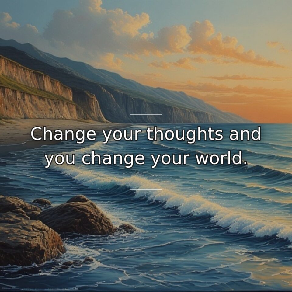 Our experience of reality is heavily influenced by the thoughts we habitually… quote