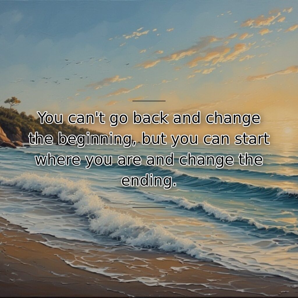 This quote addresses regret about past choices while offering empowering perspective on… quote