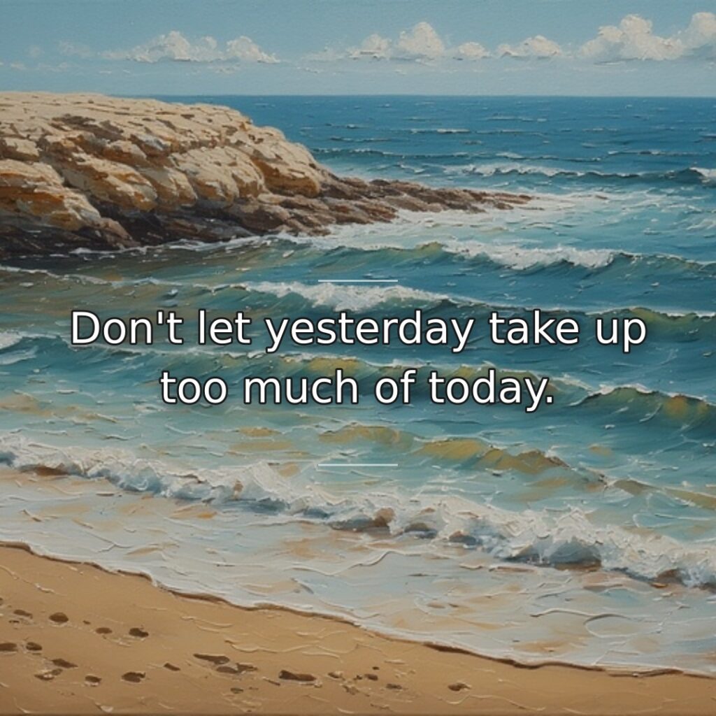 The past deserves some reflection for learning purposes, but excessive dwelling on… quote