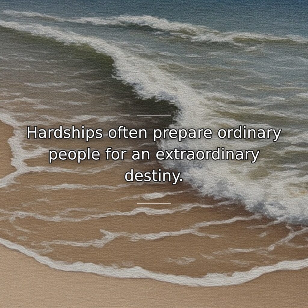 Difficult experiences, while painful in the moment, often serve as essential preparation… quote