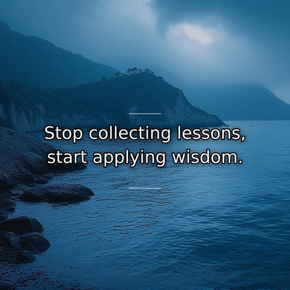 Endless learning without implementation wastes acquired knowledge. This quote challenges perpetual students… quote