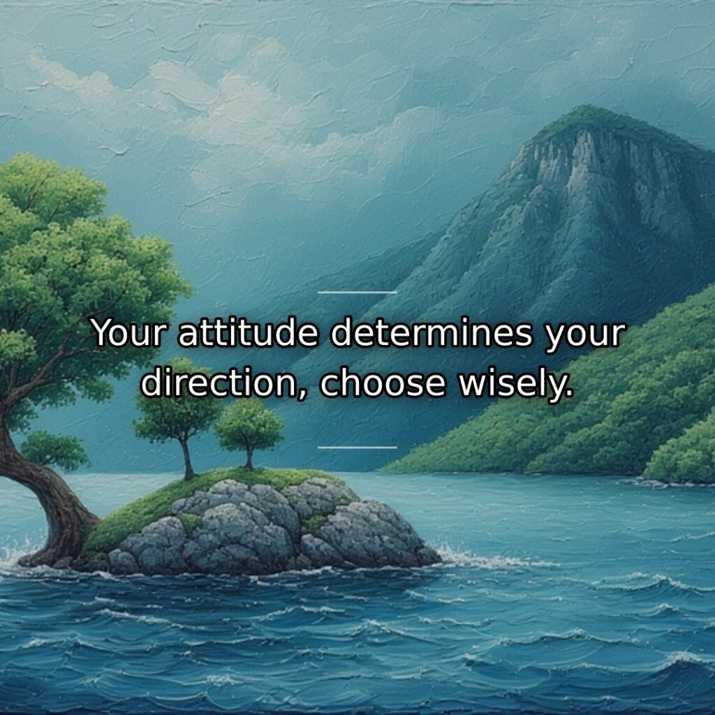 Mental approach shapes trajectory more than circumstances or abilities. This quote establishes… quote